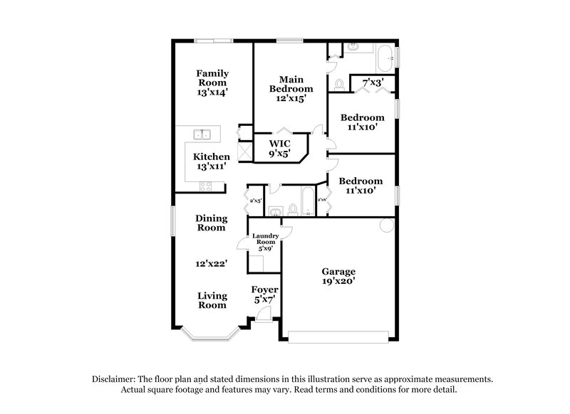 2,220/Mo, 13611 Glasser Ave Orlando, FL 32826 Floor Plan View