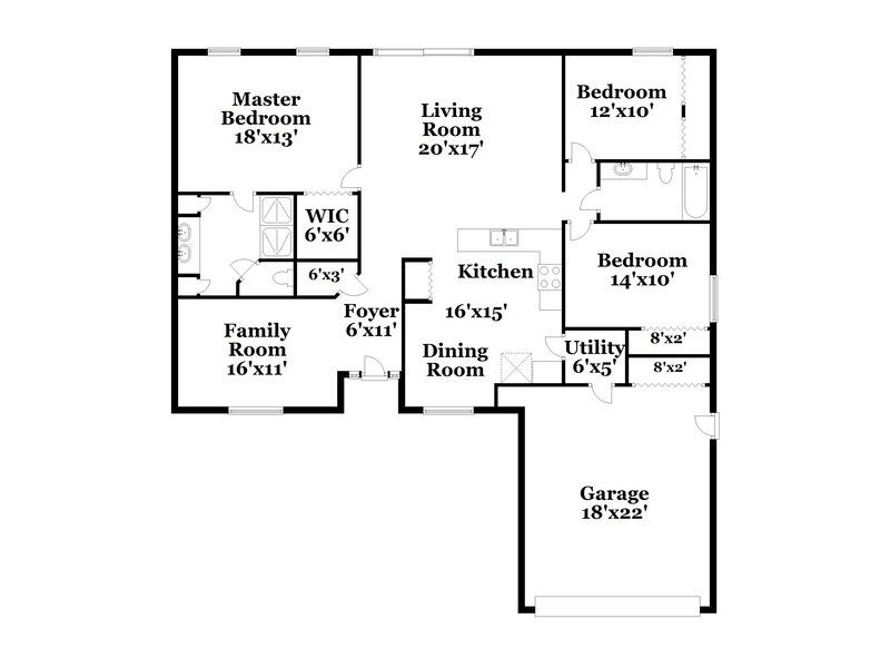 2,980/Mo, 297 Bent Oak Ct Leesburg, FL 34748 Floor Plan View