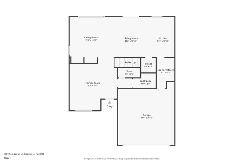 2,485/Mo, 4650 Ross Lanier Ln Kissimmee, FL 34758 Floor Plan View