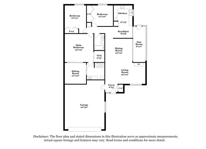 2,155/Mo, 7929 Autumn Wood Dr Orlando, FL 32825 Floor Plan View