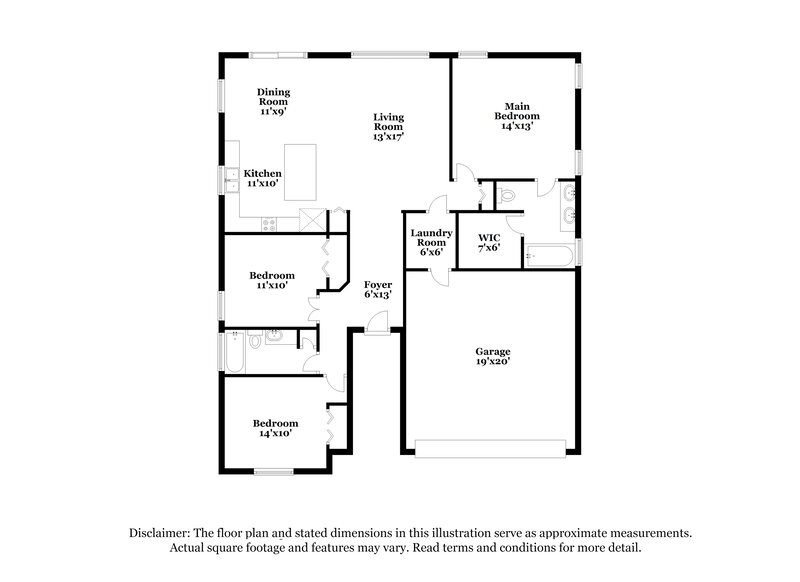 2,210/Mo, 2635 Cahill Way Lake Mary, FL 32746 Floor Plan View