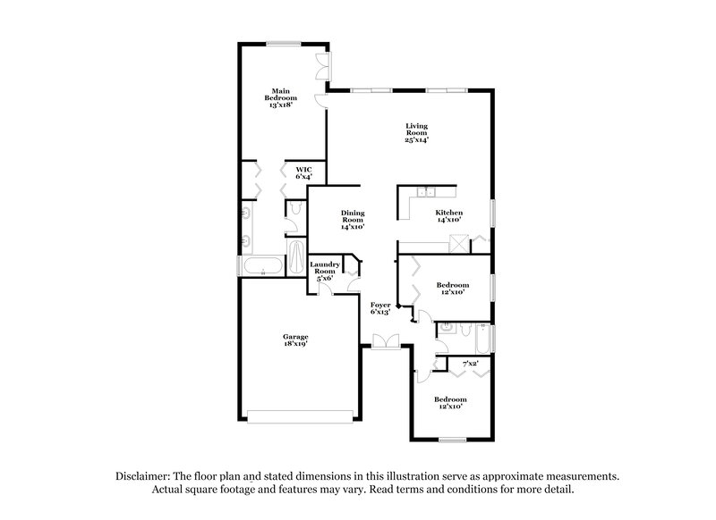 2,160/Mo, 1826 Wimbledon St Kissimmee, FL 34743 Floor Plan View