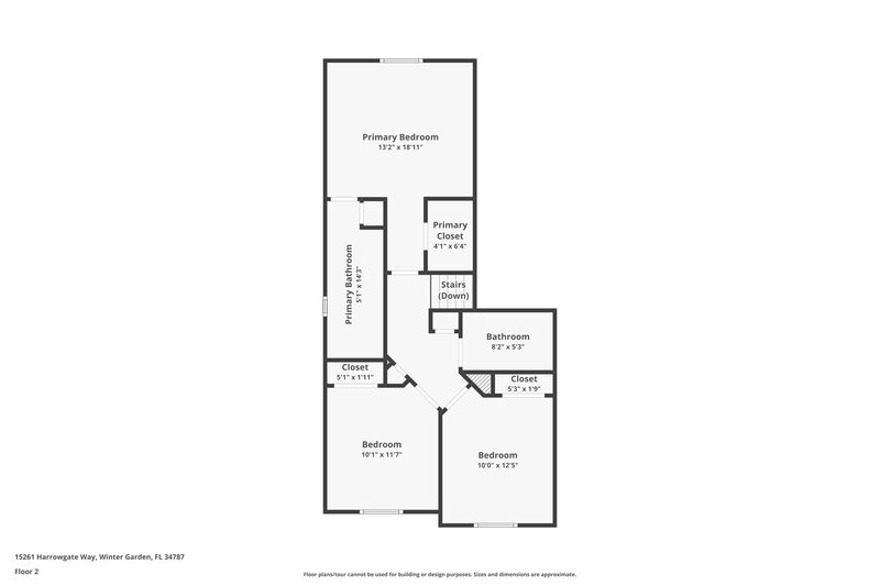 2,460/Mo, 15261 Harrowgate Way Winter Garden, FL 34787 Floor Plan View 2