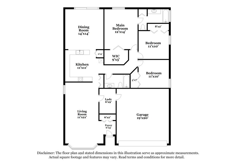 2,275/Mo, 641 Whitetail Loop Apopka, FL 32703 Floor Plan View