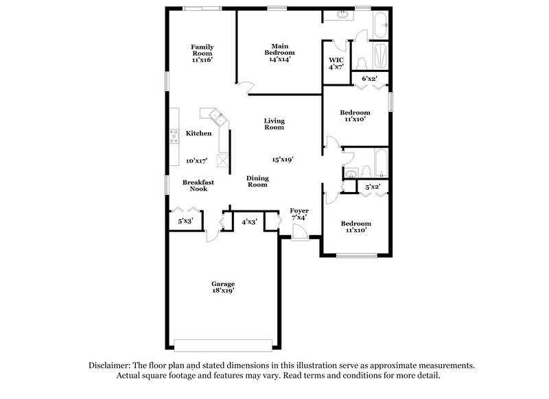 1,840/Mo, 2955 Leba Ln Saint Cloud, FL 34772 Floor Plan View