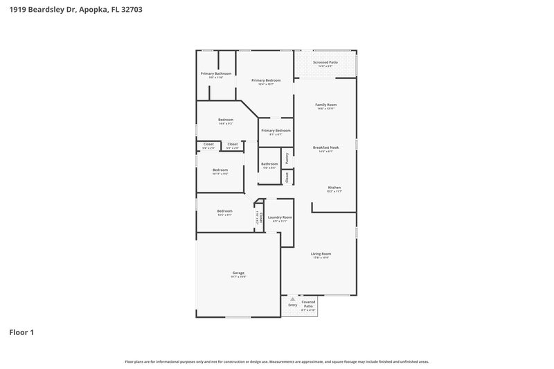 0/Mo, 1919 Beardsley Dr Apopka, FL 32703 Floor Plan View