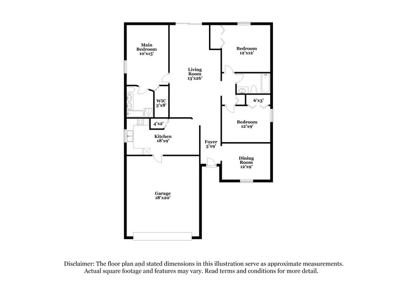 2,405/Mo, 11354 Pinewood Cove Ln Orlando, FL 32817 Floor Plan View