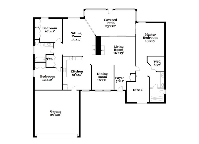 2,375/Mo, 331 Falling Leaf Way Casselberry, FL 32707 Floor Plan View