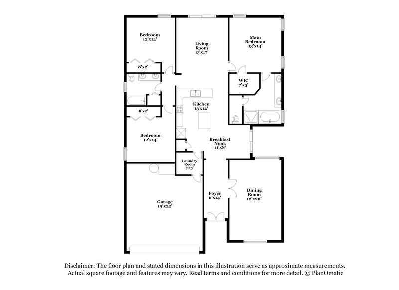 2,665/Mo, 11254 Moonshine Creek Cir Orlando, FL 32825 Floor Plan View