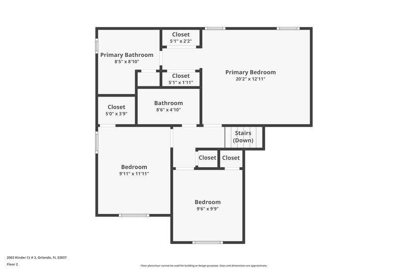 2,365/Mo, 2002 Kinder Ct Orlando, FL 32837 Floor Plan View 2