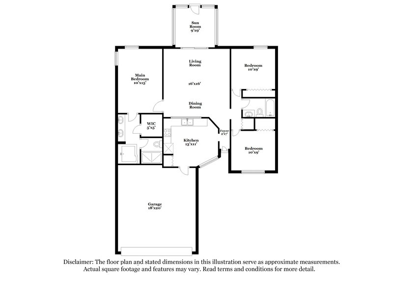 2,460/Mo, 4166 Shadow Creek Cir Oviedo, FL 32765 Floor Plan View