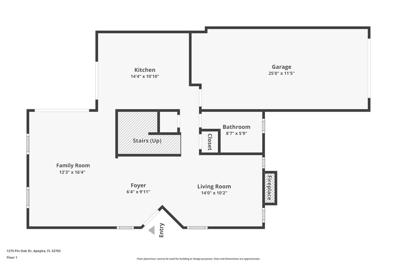 1,915/Mo, 1275 Pin Oak Dr Apopka, FL 32703 Floor Plan View