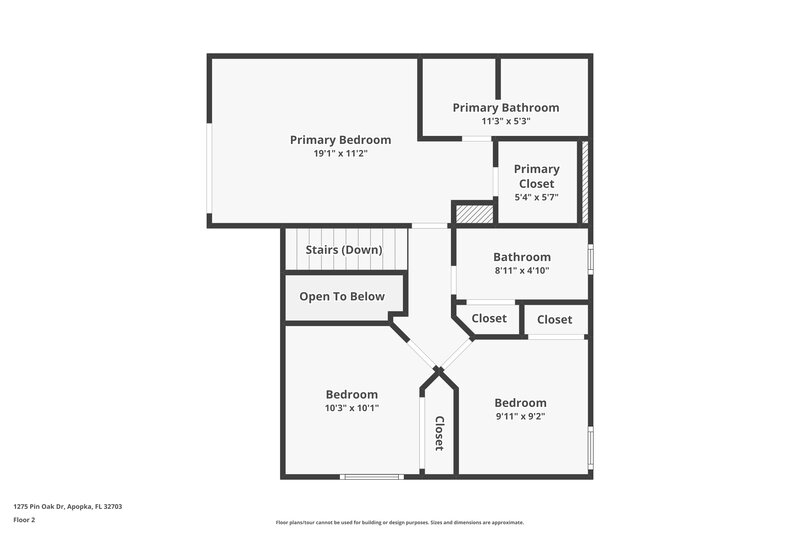 1,915/Mo, 1275 Pin Oak Dr Apopka, FL 32703 Floor Plan View 2