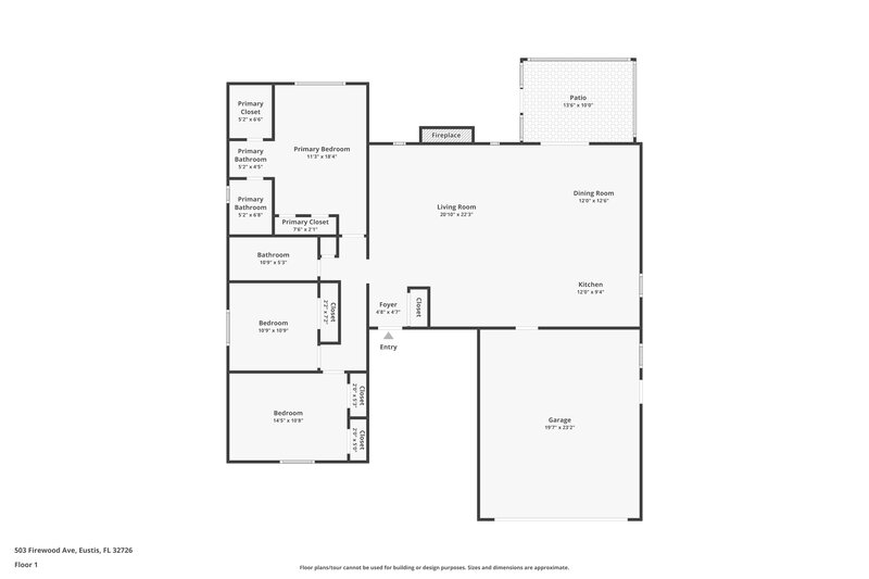 1,935/Mo, 503 Firewood Ave Eustis, FL 32726 Floor Plan View