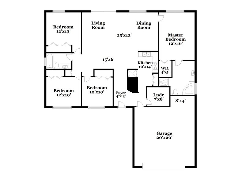 2,800/Mo, 101 Burlington Pl Kissimmee, FL 34758 Floor Plan View