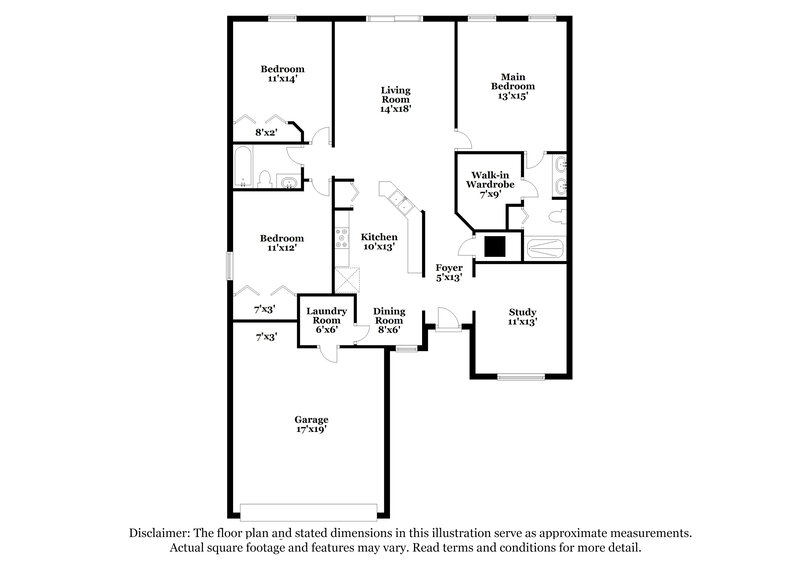 2,240/Mo, 3725 Ryegrass St Clermont, FL 34714 Floor Plan View