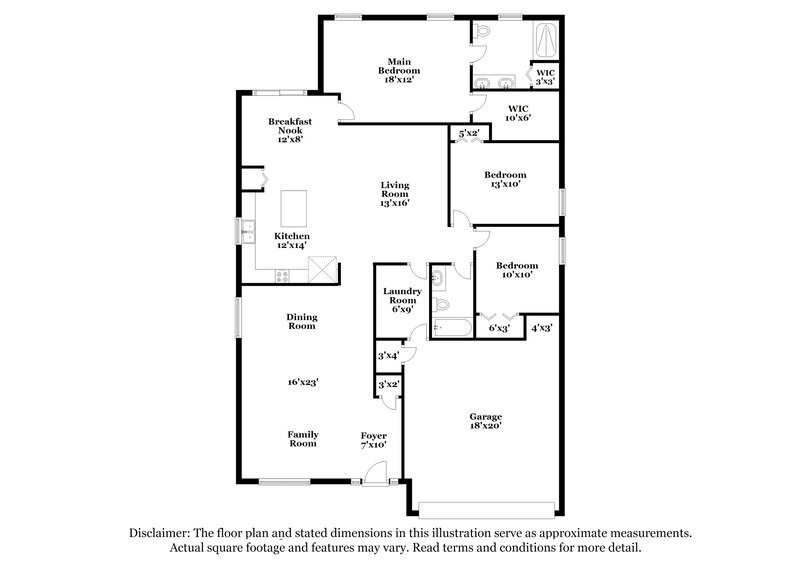 2,180/Mo, 3161 Dasha Palm Dr Kissimmee, FL 34744 Floor Plan View