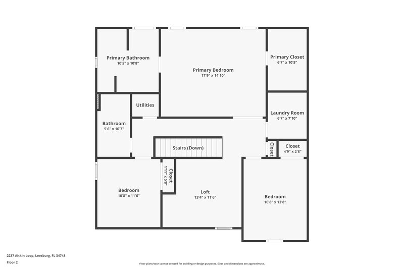 1,815/Mo, 2237 Aitkin Loop Leesburg, FL 34748 Floor Plan View 2