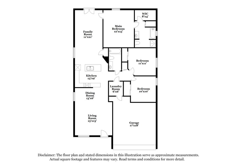 2,175/Mo, 1272 Sheeler Hills Dr Apopka, FL 32703 Floor Plan View