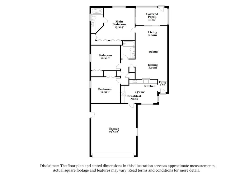 3,060/Mo, 10645 Wyndcliff Dr Orlando, FL 32817 Floor Plan View