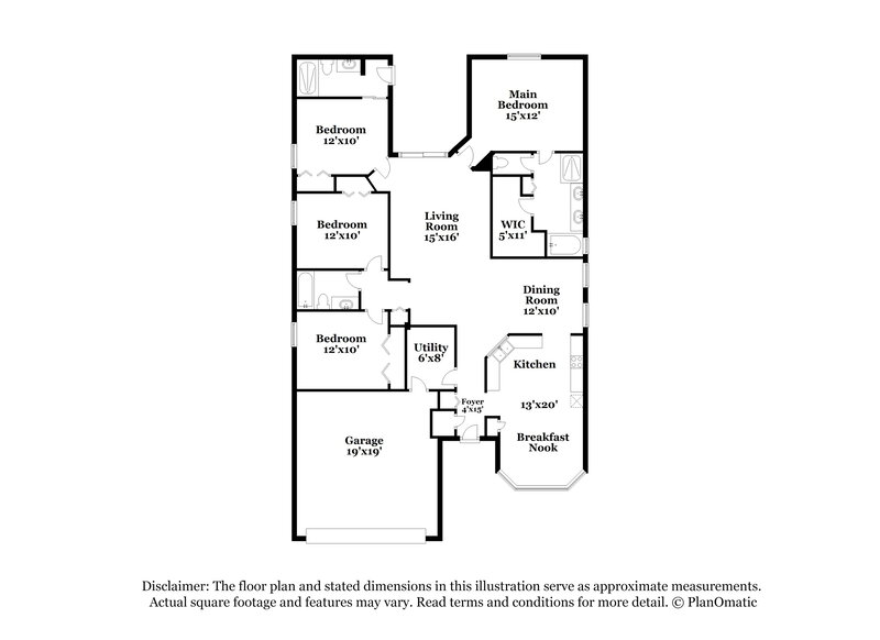 2,390/Mo, 5776 Quinton Way Mount Dora, FL 32757 Floor Plan View