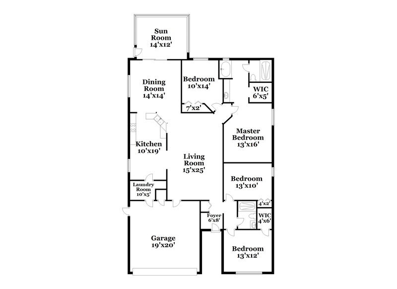 3,110/Mo, 1536 Herring Ln Clermont, FL 34714 Floor Plan View