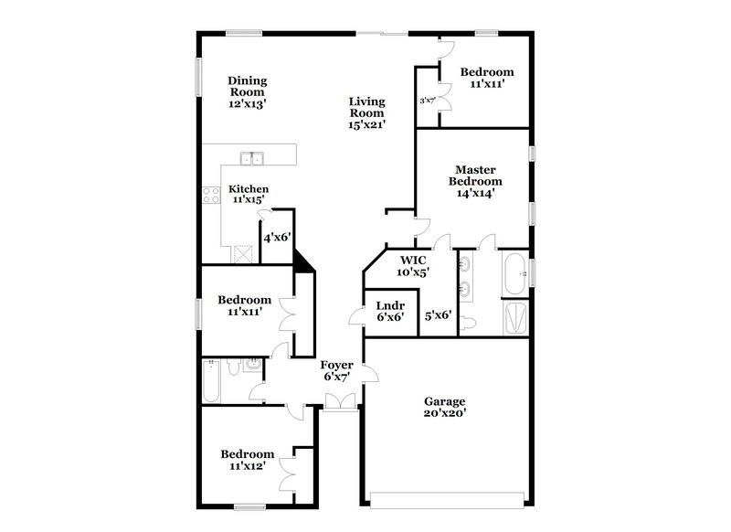 2,005/Mo, 1000 Mardi Gras Drive Kissimmee, FL 34759 Floor Plan View