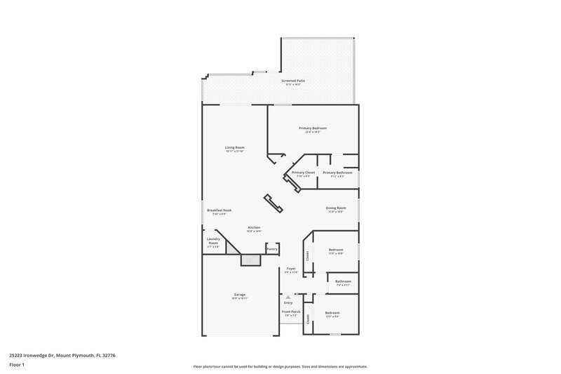 2,180/Mo, 25223 Ironwedge Dr Sorrento, FL 32776 Floor Plan View