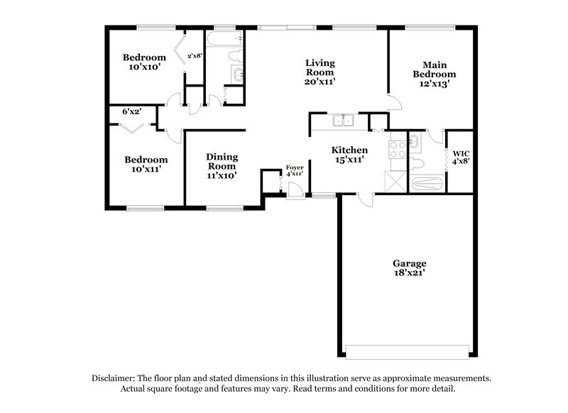 2,095/Mo, 15146 Margaux Dr Clermont, FL 34714 Floor Plan View