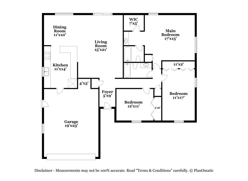 2,615/Mo, 5437 Wauchula Court Orlando, FL 32839 Floor Plan View