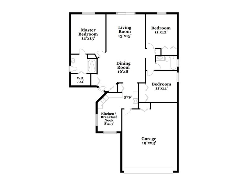 2,275/Mo, 2539 Titus Ct Orlando, FL 32817 Floor Plan View
