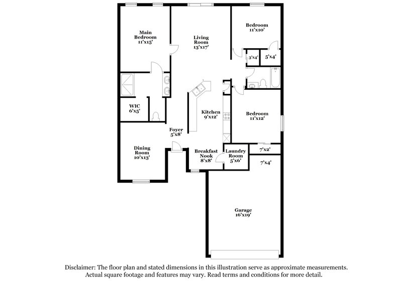 1,795/Mo, 2519 Valhalla Dr Tavares, FL 32778 Floor Plan View