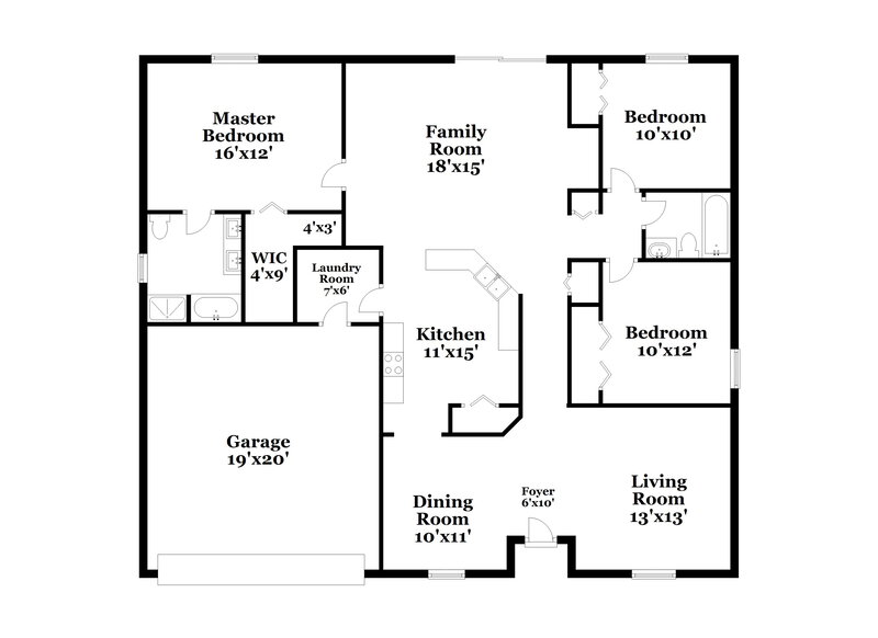 1,810/Mo, 473 Martigues Dr Kissimmee, FL 34759 Floorplan View