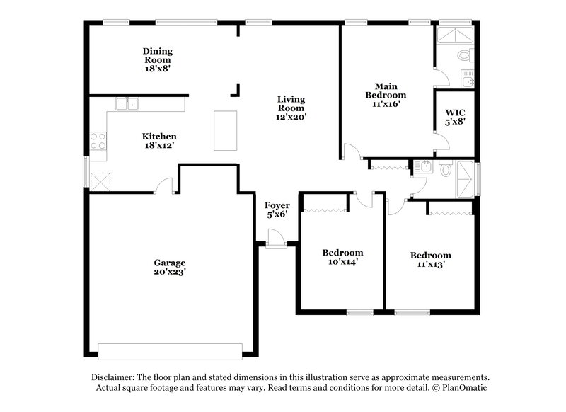 2,275/Mo, 2622 Dixie Ln Kissimmee, FL 34744 Floor Plan View