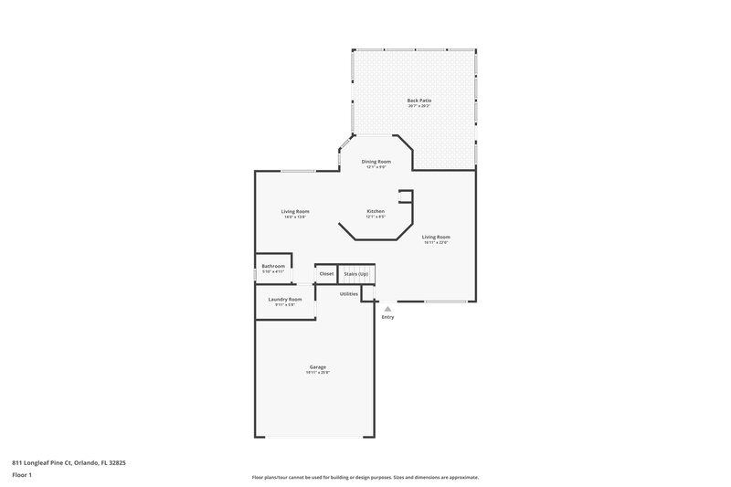 2,340/Mo, 811 Longleaf Pine Ct Orlando, FL 32825 Floor Plan View