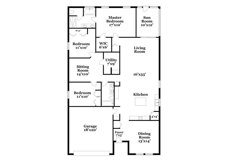 2,315/Mo, 1586 Danisco Pl Apopka, FL 32703 Floor Plan View