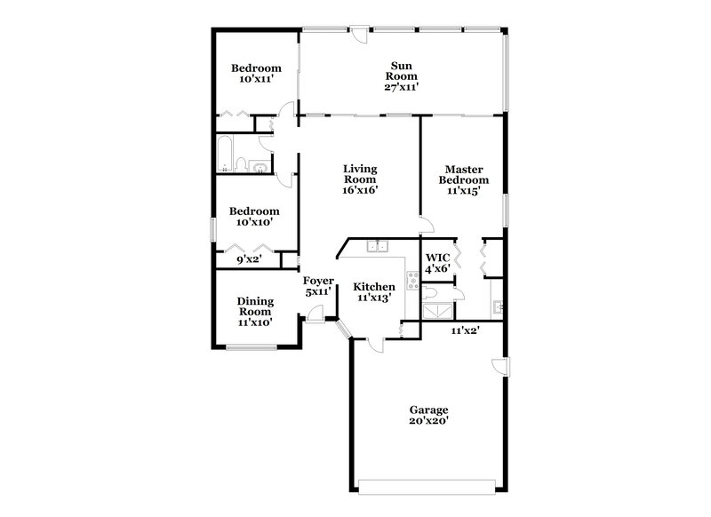 2,080/Mo, 16014 Chichester Ct Clermont, FL 34714 Floor Plan View