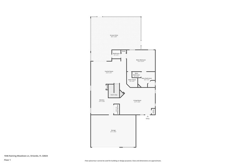 2,720/Mo, 1046 Raining Meadows Ln Orlando, FL 32824 Floorplan View