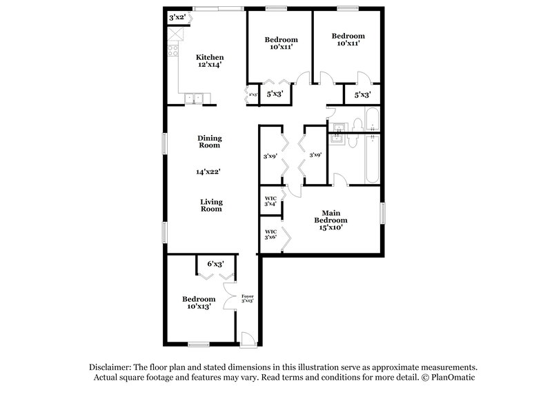 3,470/Mo, 7512 Harbor Bend Cir Orlando, FL 32822 Floor Plan View