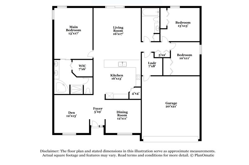 2,175/Mo, 1138 Orne Ct Kissimmee, FL 34759 Floor Plan View