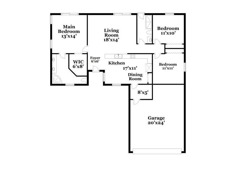 2,045/Mo, 2400 Placid Way Kissimmee, FL 34758 Floor Plan View