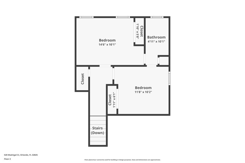 2,270/Mo, 520 Madrigal Ct Orlando, FL 32825 Floor Plan View 2