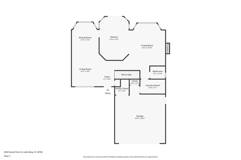 3,570/Mo, 2233 Grand Tree Ct Lake Mary, FL 32746 Floor Plan View 2