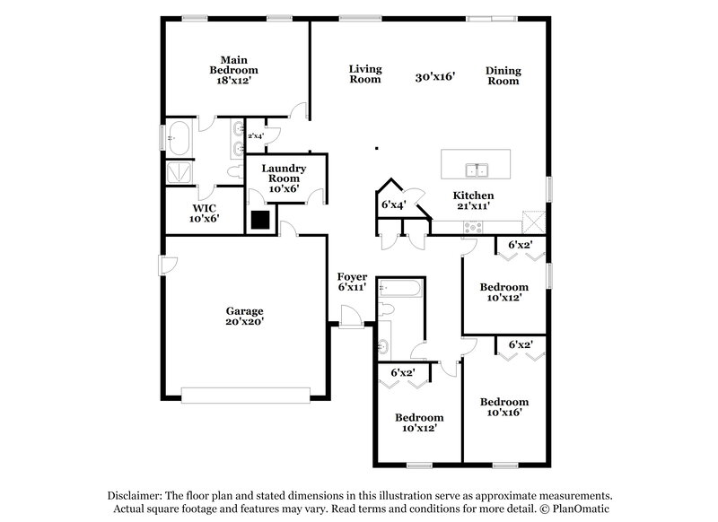 1,935/Mo, 2895 Boating Boulevard Kissimmee, FL 34746 Floor Plan View