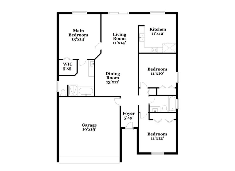 2,215/Mo, 5934 Rywood Dr Orlando, FL 32810 Floor Plan View