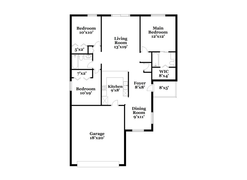2,080/Mo, 1340 Willow Crest Dr Clermont, FL 34711 Floor Plan View