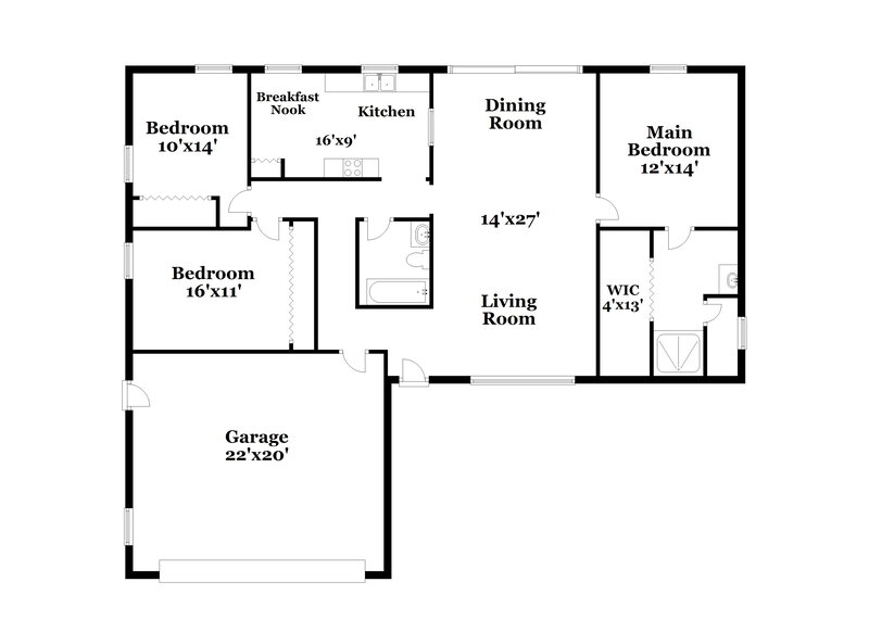 1,765/Mo, 704 Maderia Ct Kissimmee, FL 34758 Floor Plan View