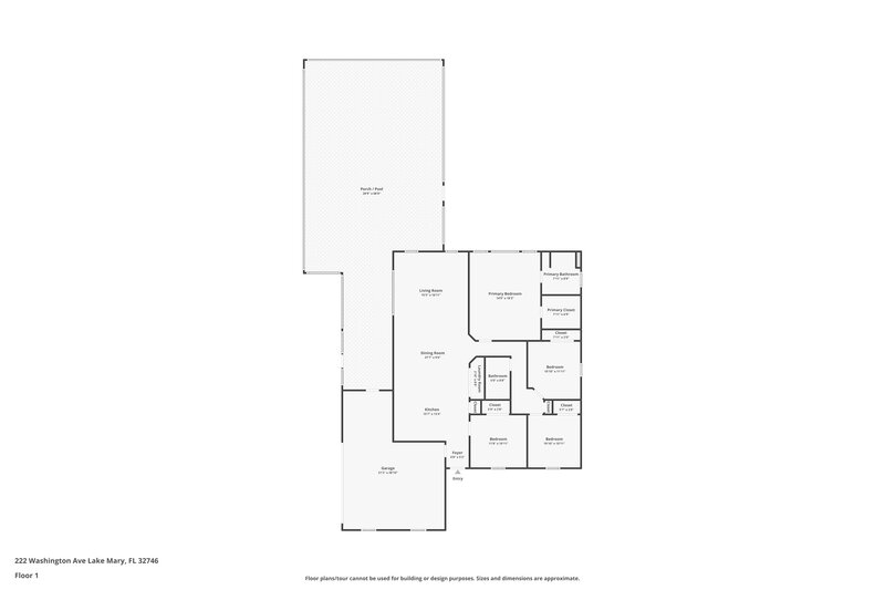 2,680/Mo, 222 Washington Ave Lake Mary, FL 32746 Floor Plan View