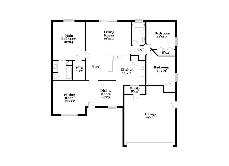 2,440/Mo, 371 Snowshoe Ct Orlando, FL 32835 Floor Plan View