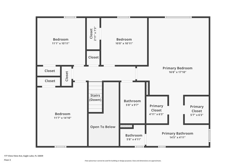 1,760/Mo, 177 Vista View Ave Eagle Lake, FL 33839 Floor Plan View 2